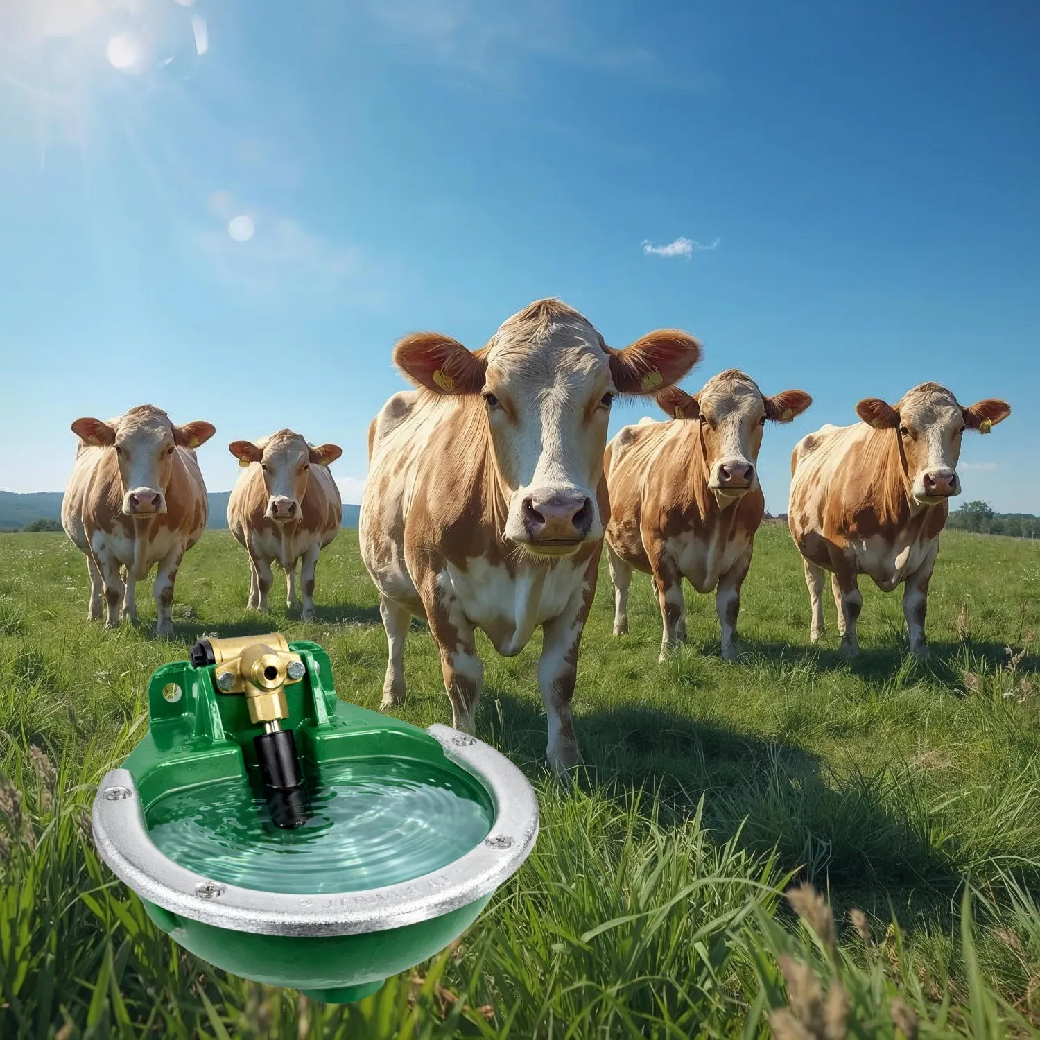 Weidetränke mit Schwimmerventil für Rinder