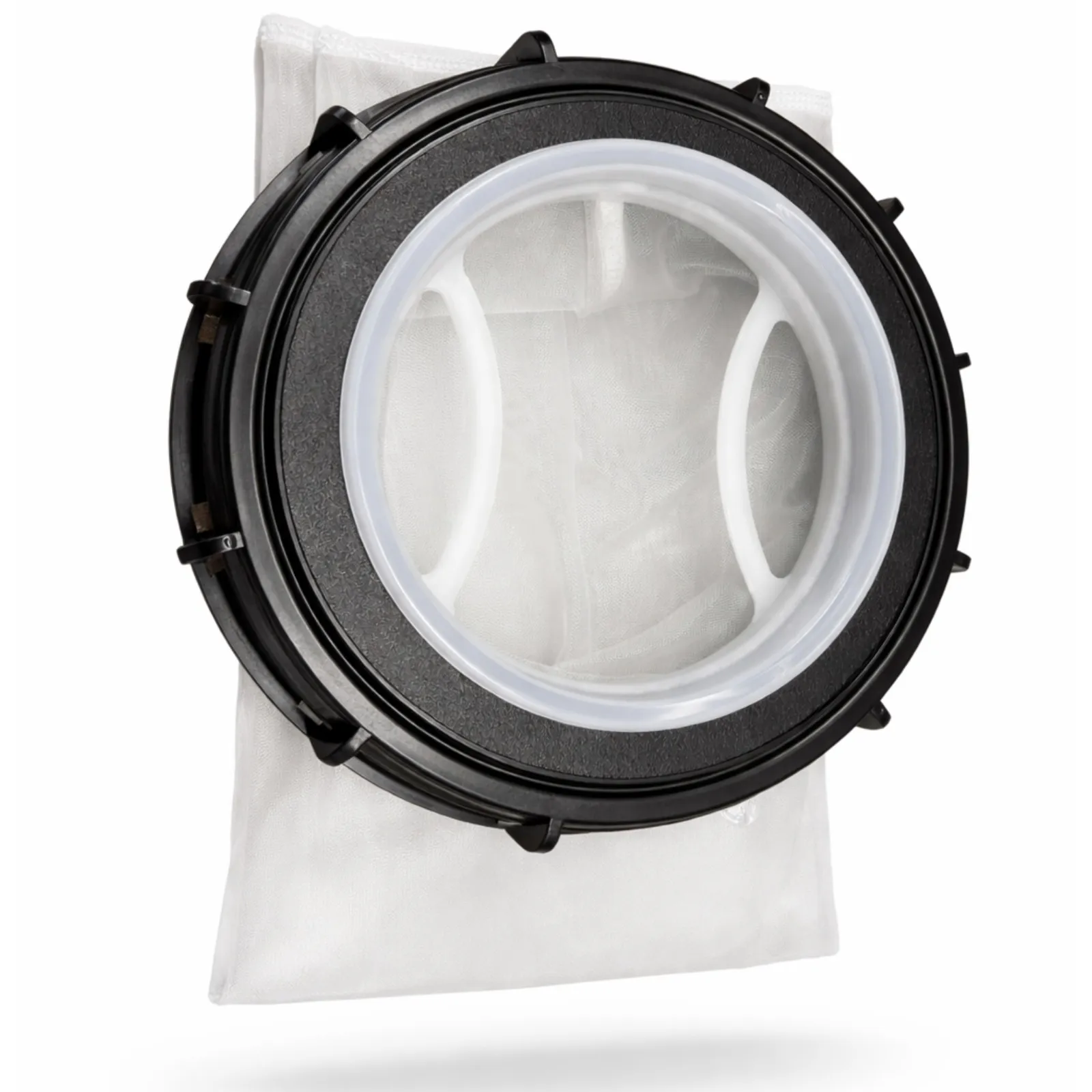 IBC-Deckel mit eingesetztem Filtersack